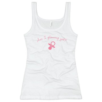 Am I Glowing Yet? Junior Fit Bella Sheer Longer Length Rib Tank Top