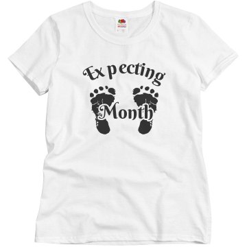 Expecting On This Date Junior Fit Bella Sheer Longer Length Rib V-Neck Tee 