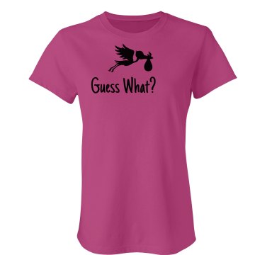 Guess What? Maternity Junior Fit Bella Sheer Longer Length Rib Tee