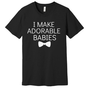 Maker Of Adorable Babies Unisex Gildan Heavy Cotton Crew Neck Tee