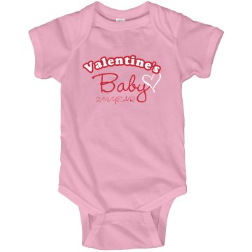 Valentine's Baby Infant Rabbit Skins Lap Shoulder Creeper