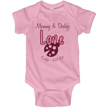 Love Bug Teddy Infant Rabbit Skins Lap Shoulder Creeper