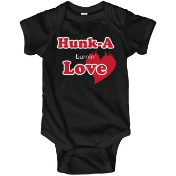 Hunk-A Burnin' Love Infant Rabbit Skins Lap Shoulder Creeper