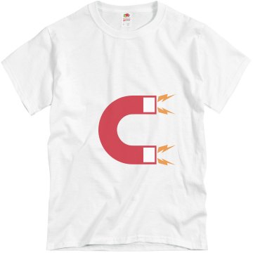 Magnet Attraction Unisex Basic Gildan Heavy Cotton Crew Neck Tee