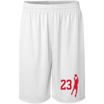Basketball Player Number Badger Sport B-Core Youth 6 Inch Short