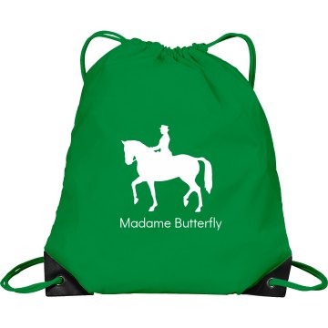 Horse Backpack Port & Company Drawstring Cinch Bag