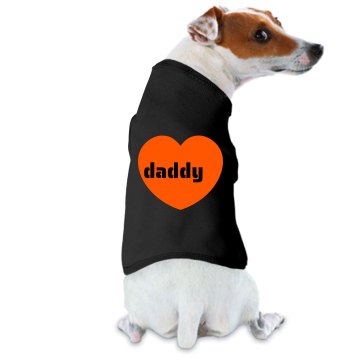 Daddy Dog Tee Doggie Skins Dog Ringer Tee
