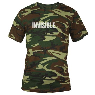 Invisible Costume Unisex Code V Camouflage Tee