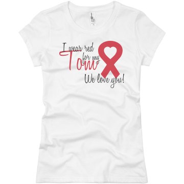 AIDS Awareness Walk Junior Fit Basic Bella Favorite Tee