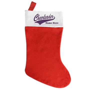Lisa's Cheer Stocking Giant Personalized Holiday Stocking