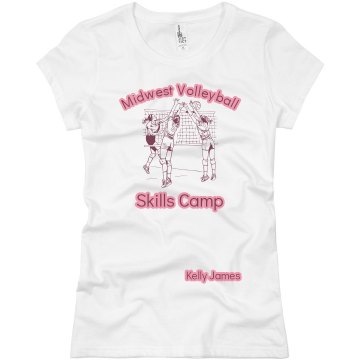 Midwest Volleyball Camp Junior Fit Basic Bella Favorite Tee