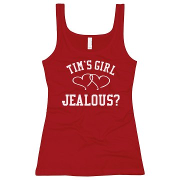 Tim's Girl Junior Fit Bella Sheer Longer Length Rib Tank Top