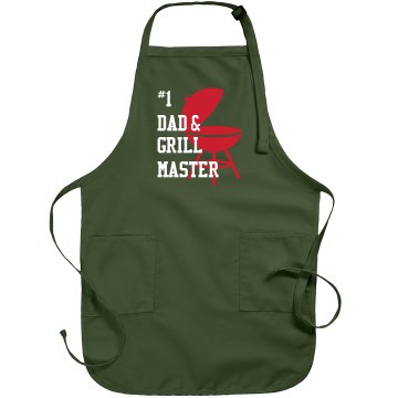 # 1 Dad Grill Apron Port Authority Adjustable Full Length Apron