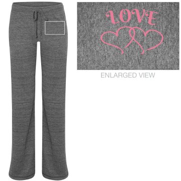 Love Pajama Pants Junior Fit Bella Straight Leg Fleece Sweatpant