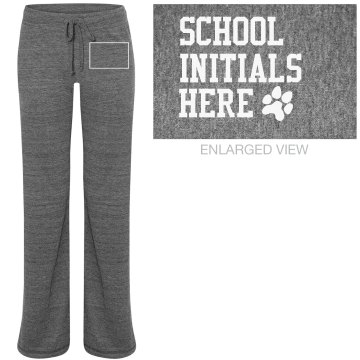 School Mascot PJ Pants Junior Fit Bella Straight Leg Fleece Sweatpant