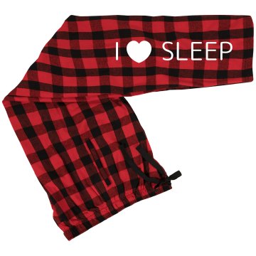 I Love Sleep PJ Pants Junior Fit Bella Straight Leg Fleece Sweatpant