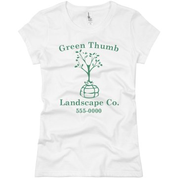 Landscape Company Tee Junior Fit Basic Bella Favorite Tee