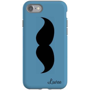 Mustache iPhone 4 Cover Rubber iPhone 4 & 4S Case Black