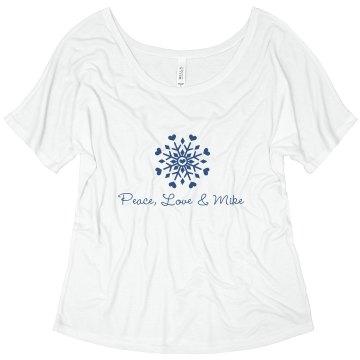 Peace Love Misses Bella Flowy V-Neck Half-Sleeve Tee