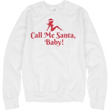 Call Me Santa, Baby Junior Fit Bella Slit V-Neck Tee