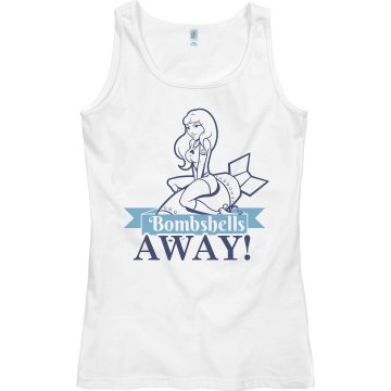 Bombshells Away Junior Fit Bella Sheer Longer Length Rib Tank Top