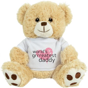 World's Greatest Daddy Plush Tiger