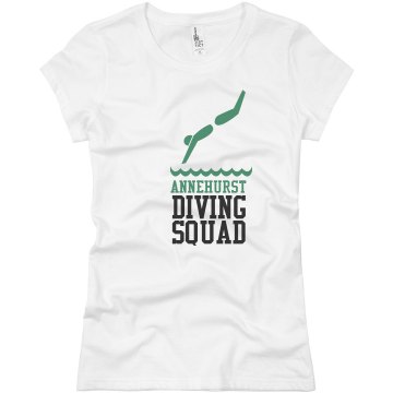 Diving Squad Tee Junior Fit Basic Bella Favorite Tee