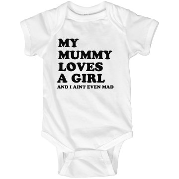 My Mummy Love Onesie Infant Rabbit Skins Lap Shoulder Creeper
