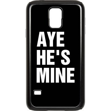 Aye He's Mine Smartphone Rubber Samsung Galaxy S III Case Black