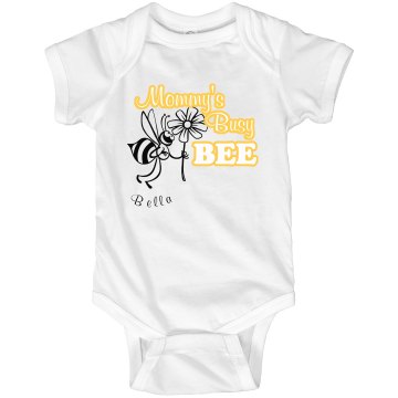 Busy Bee One Piece Infant Rabbit Skins Lap Shoulder Creeper