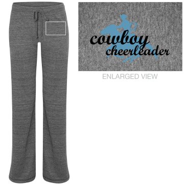 Cowboy Cheerleader Junior Fit Bella Straight Leg Fleece Sweatpant