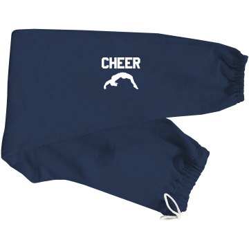 Cheerleader Silhouette Junior Fit Bella Straight Leg Fleece Sweatpant