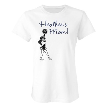 Cheerleader Heather's Mom Junior Fit Bella Crewneck Jersey Tee