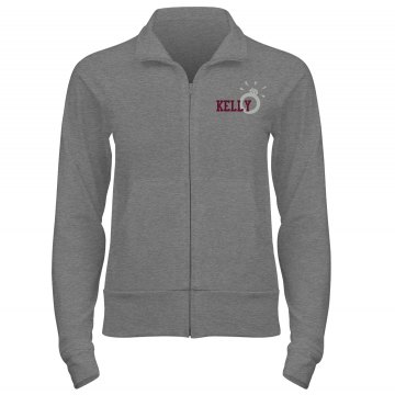 Bride Track Jacket w/Back Junior Fit Bella Cadet Zip Track Jacket