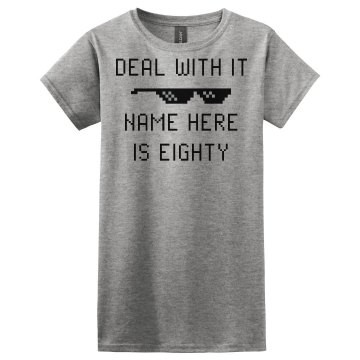 Janet Is 80 Years Old! Junior Fit Basic Bella Favorite Tee