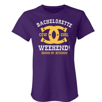 Cowgirl Weekend Junior Fit American Apparel Fine Jersey Tee