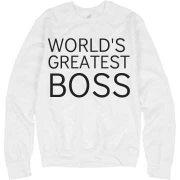 World's Greatest Boss Junior Fit Bella Sheer Longer Length Rib Tee