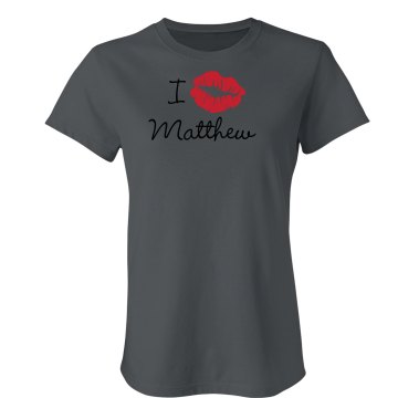 I Heart Matthew Junior Fit Bella Sheer Longer Length Rib Tee