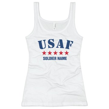 Star Semper Fi Junior Fit Bella Sheer Longer Length Rib Strap Tank Top