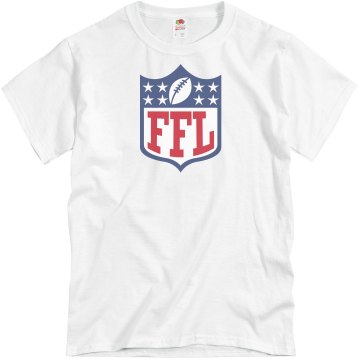 FFL Fantasy Football Logo Unisex Basic Gildan Heavy Cotton Crew Neck Tee