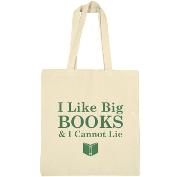 I Like Big Books Liberty Bags Canvas Bargain Tote Bag