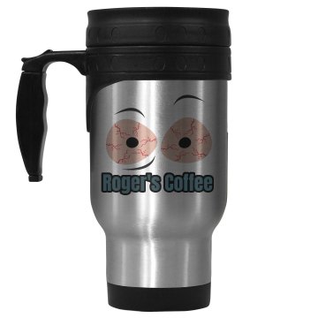Roger's Coffee Travel Mug 14oz Stainless Steel Travel Mug