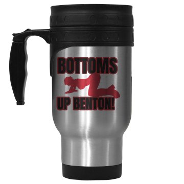 Bottoms Up Travel Mug 14oz Stainless Steel Travel Mug