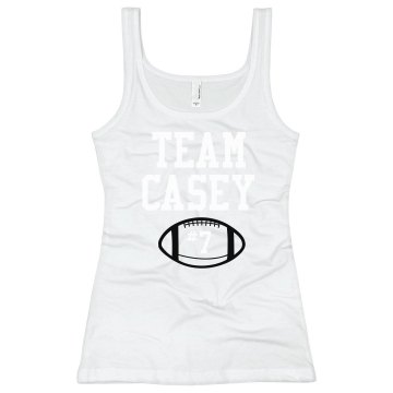 Team Casey Junior Fit Bella Longer Length 1x1 Rib Tank Top