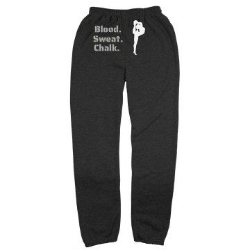 Chalk Sweatpants Unisex Gildan Ultra Blend Open Bottom Pocketed Sweatpants