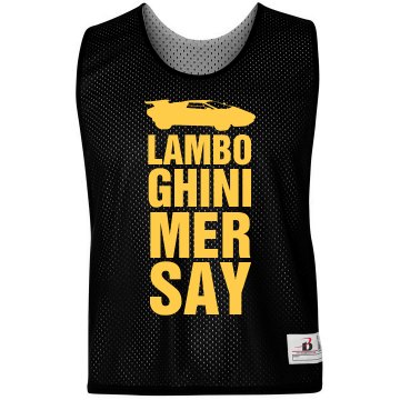 Lamborghini Mercy Badger Sport Lacrosse Reversible Practice Pinnie