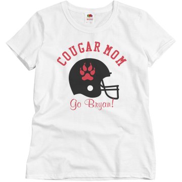 Football Mom Tee Junior Fit Brightline 3/4 Sleeve Jersey Tee