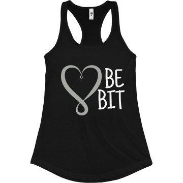 Best Bitches One Junior Fit Bella Sheer Longer Length Rib Racerback Tank Top