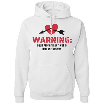 Anti-Cupid Defense System Unisex Gildan Heavy Blend Hoodie