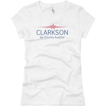 Elect County Auditor Junior Fit Basic Bella Favorite Tee